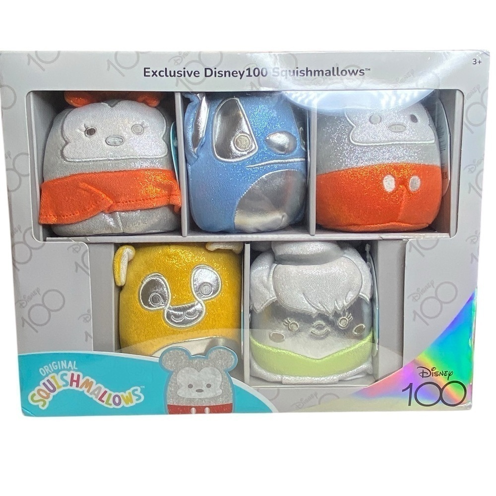 Squishmallows Disney100 Exclusive Plush Gift Box Set 5” squishmallows Plushes